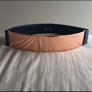 Nicholas Roxanne Rose Gold Plate Belt XS